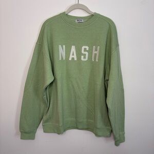 Nash Collection Nashville St. Patrick’s Day Green Lucy Crewneck Sweatshirt M/L